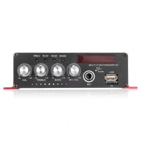 Kinter MA - 130 2CH Bluetooth Stereo Car Audio Digital Power Amplifier (LAVA RED)