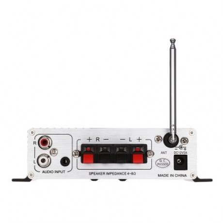 Lepy A7 Bluetooth Amplifier 2-channel HiFi Stereo Audio Support SD USB FM (BLACK)