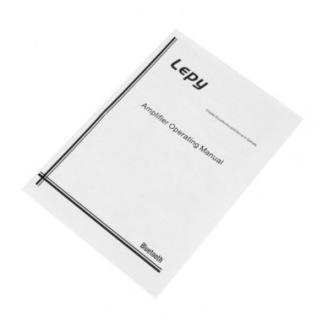 Lepy A7 Bluetooth Amplifier 2-channel HiFi Stereo Audio Support SD USB FM (BLACK)