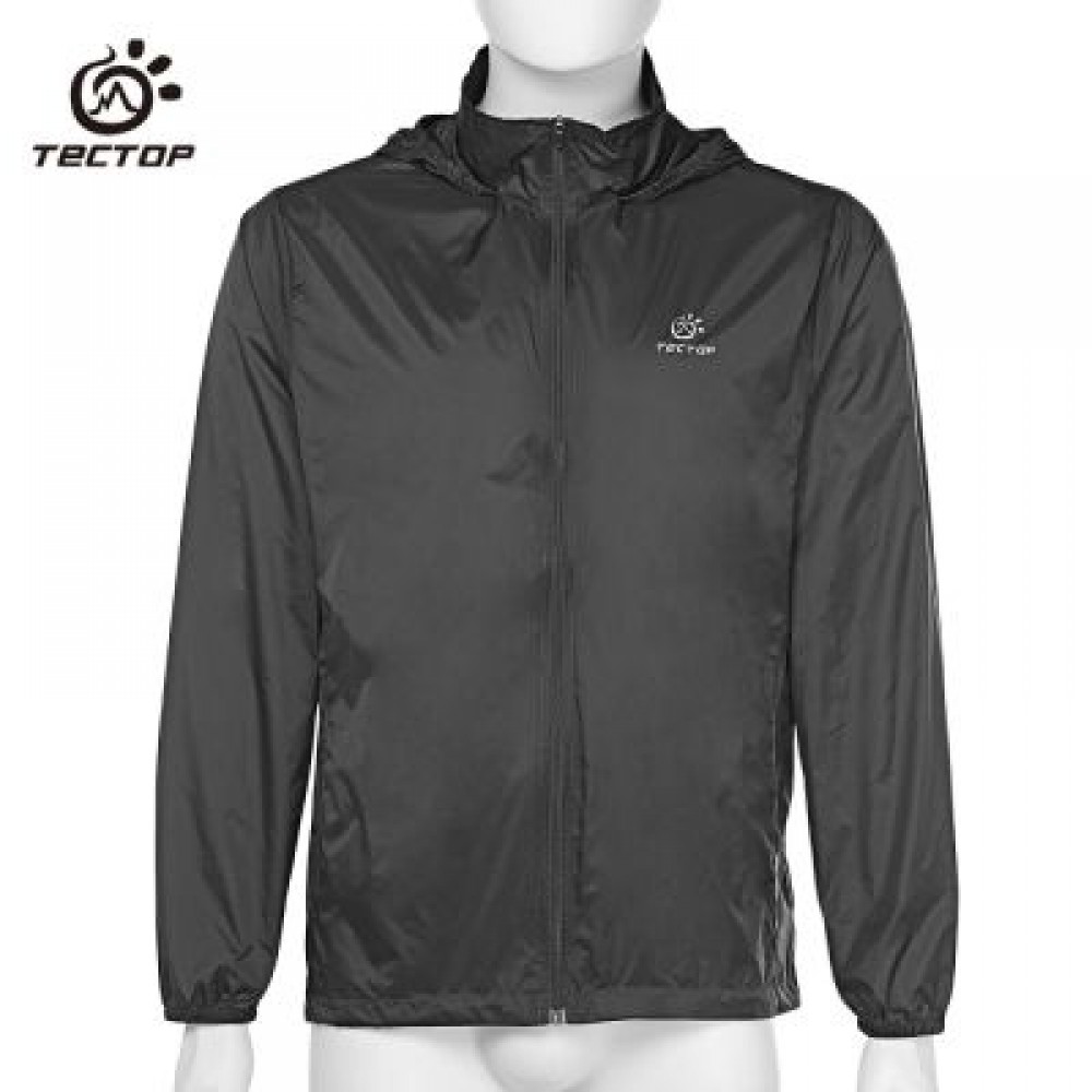 Tectop JL - 3009 Men Breathable Sports Jacket Windproof Light Beach Wear (SMOKEY GRAY)