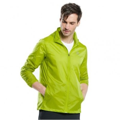 Tectop JL - 3009 Men Breathable Sports Jacket Windproof Light Beach Wear (YELLOW GREEN)