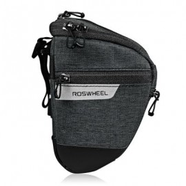 ROSWHEEL 111459 3L Capacity Bike Front Handlebar Bag Bicycle Basket (GRAY)