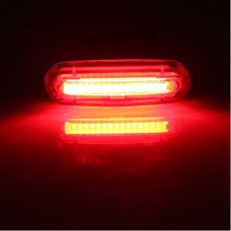 Deemount Rechargeable Bicycle Taillight Rear Lamp (RED)