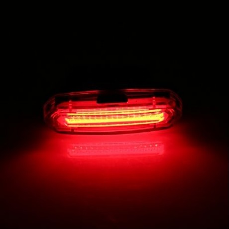 Deemount Rechargeable Bicycle Taillight Rear Lamp (WHITE)