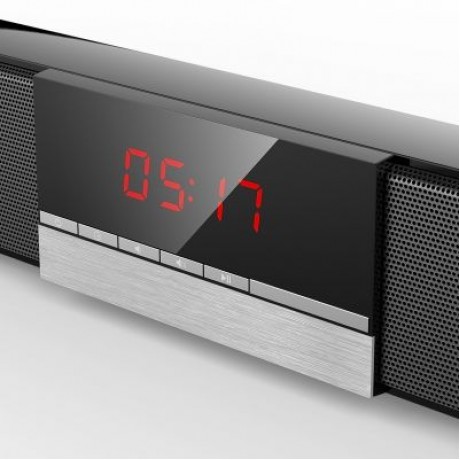 Shunpad S - R100 Wireless Bluetooth Soundbar Speaker with LED Display (BLACK)