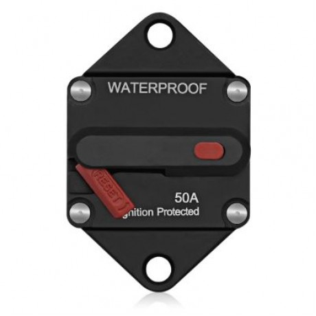 WUPP CS - 643A Car Circuit Breaker Reset Switch for SUV Bus Sedan Ship (BLACK)