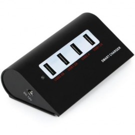 ALUMINUM ALLOY MATERIAL USB3.0 CHARGER WITH EU PLUG FOR IPHONE SAMSUNG HTC TABLET PC - 100