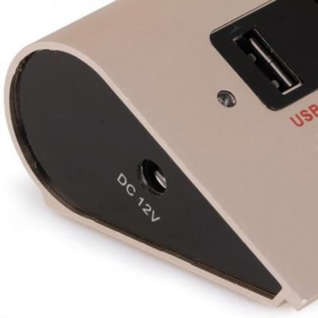 ALUMINUM ALLOY MATERIAL USB3.0 CHARGER WITH EU PLUG FOR IPHONE SAMSUNG HTC TABLET PC - 100