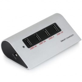 ALUMINUM ALLOY MATERIAL USB3.0 CHARGER WITH EU PLUG FOR IPHONE SAMSUNG HTC TABLET PC - 100