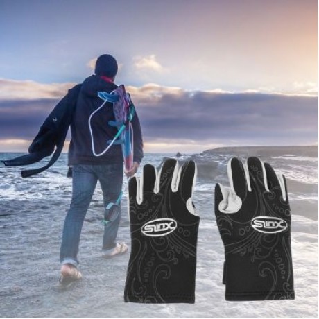Slinx Paired 3MM Warmth Anti-scratch Diving Glove Snorkeling Equipment (BLACK)