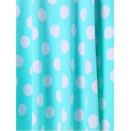 Plunging Neck One Piece Polka Dot Swimwear (TYRIAN PURPLE)