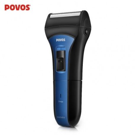 POVOS PS2208 Men Electric Foil Shaver Rechargeable Wet / Dry Washable Razor (BLUE)