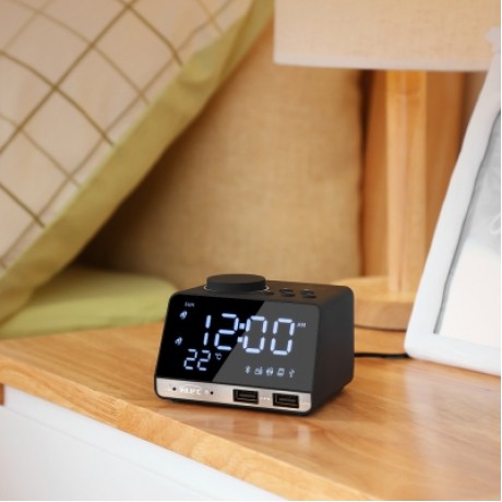 INLIFE K11 BLUETOOTH 4.2 MULTIPURPOSE ALARM CLOCK SPEAKER (BLACK)