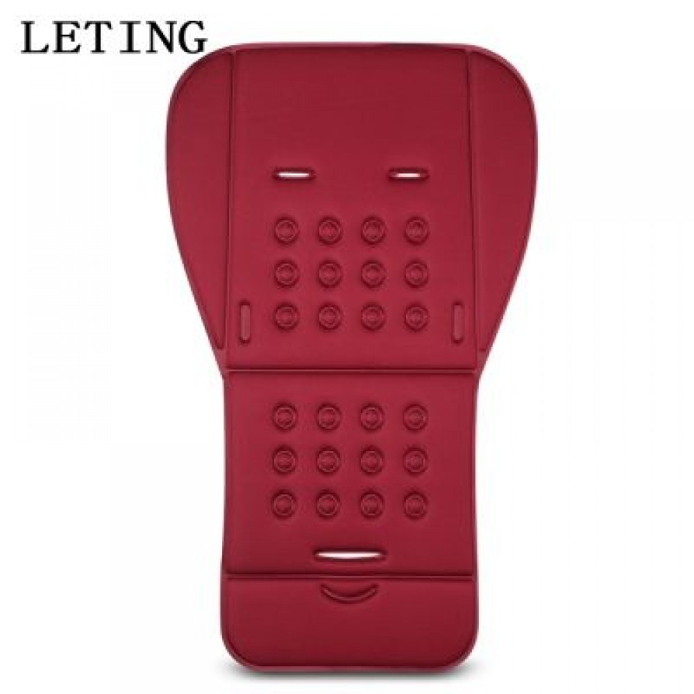 LETING Baby Stroller Cushion Pad Pushchair Seat Liner 3D Mesh Anti-slip Back   (RED WINE)