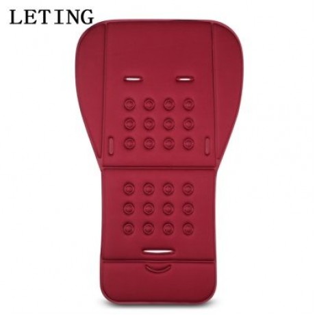 LETING Baby Stroller Cushion Pad Pushchair Seat Liner 3D Mesh Anti-slip Back   (RED WINE)