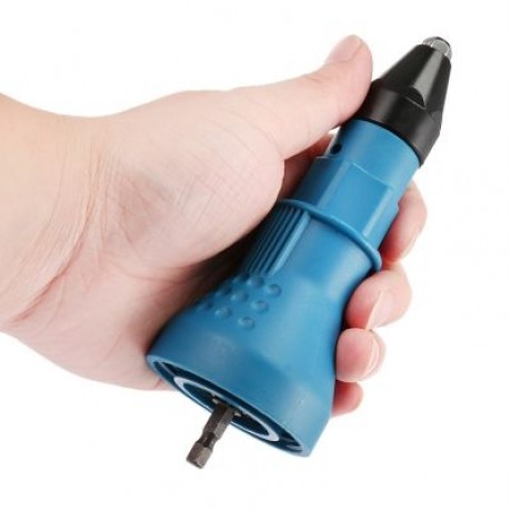 Guye Rivet Gun for Cordless Drill Electric Nut Riveting Tool (BLUE)