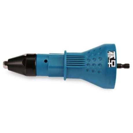 Guye Rivet Gun for Cordless Drill Electric Nut Riveting Tool (BLUE)