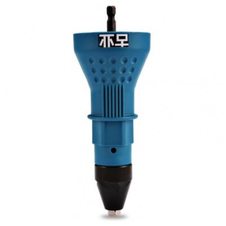 Guye Rivet Gun for Cordless Drill Electric Nut Riveting Tool (BLUE)