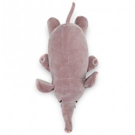 Plush Doll Soft Toy Pig Elephant Cushion Transformed U Type Pillow Gifts (PURPLE)
