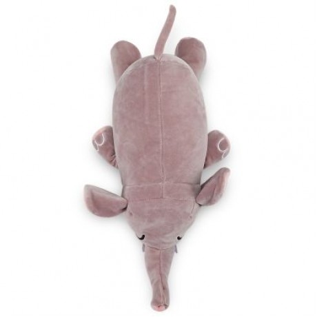 Plush Doll Soft Toy Pig Elephant Cushion Transformed U Type Pillow Gifts (PURPLE)