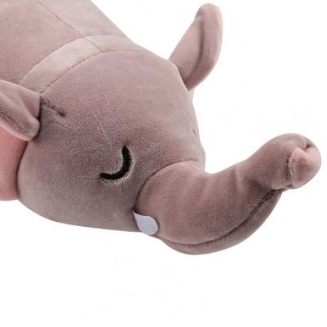 Plush Doll Soft Toy Pig Elephant Cushion Transformed U Type Pillow Gifts (PURPLE)