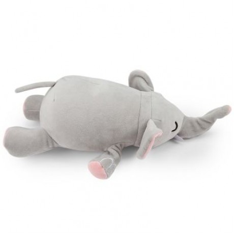 Plush Doll Soft Toy Pig Elephant Cushion Transformed U Type Pillow Gifts (GRAY)