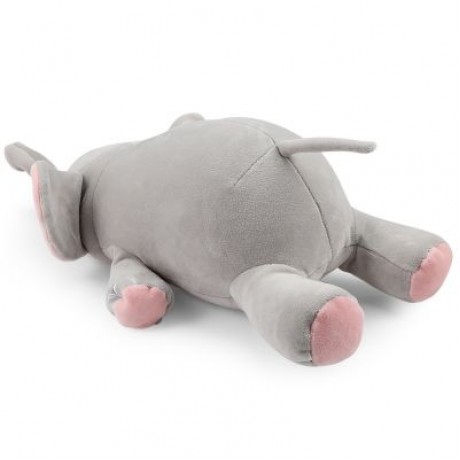 Plush Doll Soft Toy Pig Elephant Cushion Transformed U Type Pillow Gifts (GRAY)