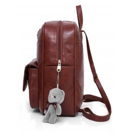 4 Pieces Multi Function Travel Backpack Set (BROWN)