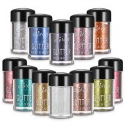 POPFEEL 12 Color Brighten Highlight Eye Shadow Glitter Powder (#001)