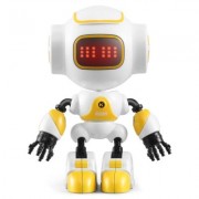 JJRC R9 Touch Sensing LED Eyes RC Robot Smart Voice DIY Body Model Toy (MUSTARD)