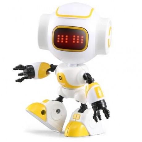 JJRC R9 Touch Sensing LED Eyes RC Robot Smart Voice DIY Body Model Toy (MUSTARD)