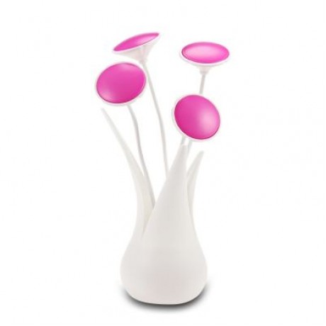 Portable LED USB Light Sensor Nursing Night Lamp for Baby Breast Feeding (ROSE RED)