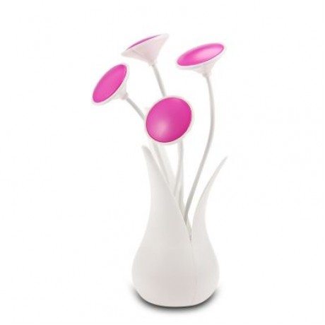 Portable LED USB Light Sensor Nursing Night Lamp for Baby Breast Feeding (ROSE RED)