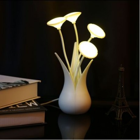 Portable LED USB Light Sensor Nursing Night Lamp for Baby Breast Feeding (YELLOW)