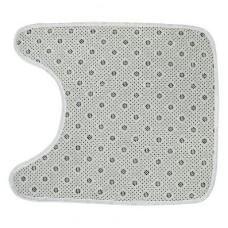 Toilet Seat Pad Cover Floor Cushion Set Soft Polyester (GRAY)