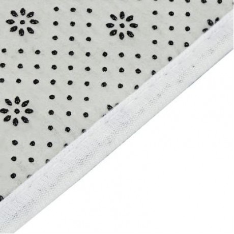Toilet Seat Pad Cover Floor Cushion Set Soft Polyester (GRAY)