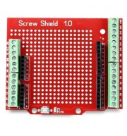 Proto Screw Shield Assembled Prototype Terminal Expansion Board for Arduino (RED)
