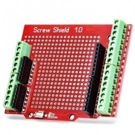 Proto Screw Shield Assembled Prototype Terminal Expansion Board for Arduino (RED)