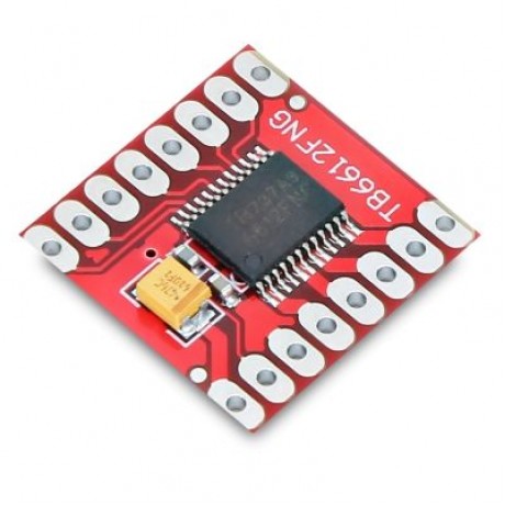 TB6612FNG Dual Motor Drive Controller Board Module with Pin Header  (RED)