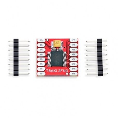 TB6612FNG Dual Motor Drive Controller Board Module with Pin Header  (RED)