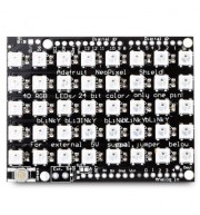 40 Bit WS2812B 5050 RGB LED Driver Development Module Board for Arduino  (JET BLACK)