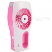 Mini USB Handheld Beauty Moisturizing Fan with Cooling Spray Humidifier (ROSE RED)