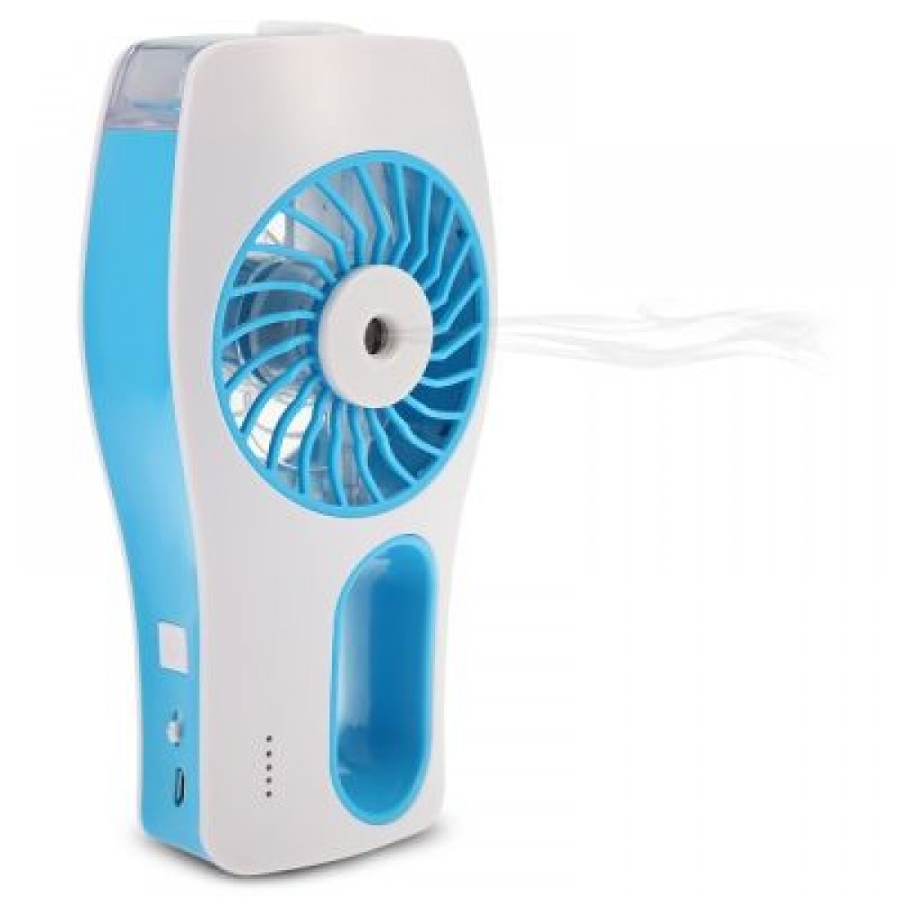 Mini USB Handheld Beauty Moisturizing Fan with Cooling Spray Humidifier (BLUE)