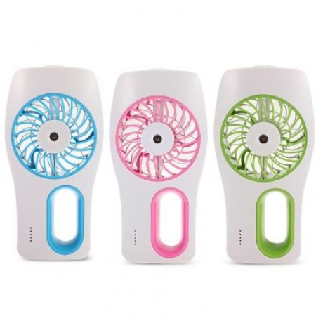 Mini USB Handheld Beauty Moisturizing Fan with Cooling Spray Humidifier (BLUE)