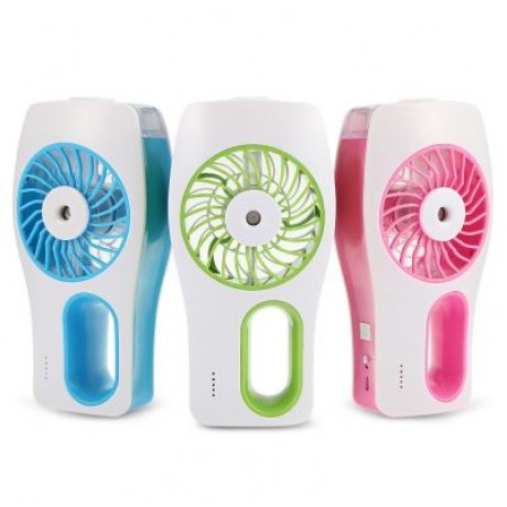 Mini USB Handheld Beauty Moisturizing Fan with Cooling Spray Humidifier (BLUE)