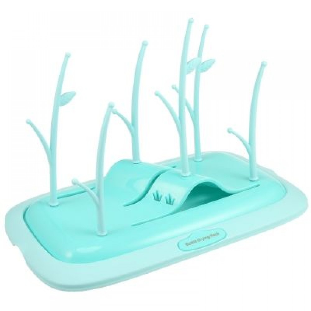 Baby Bottle Drying Rack for Infant Bottles Nipples and Feeding Accessories (LIGHT CYAN) Baby Bottle Drying Rack for Infant Bottles Nipples and Feeding Accessories (LIGHT CYAN)