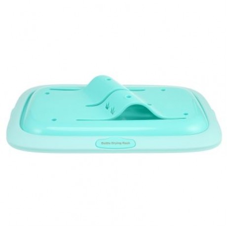 Baby Bottle Drying Rack for Infant Bottles Nipples and Feeding Accessories (LIGHT CYAN)