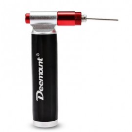 Deemount Portable Mini Bicycle Air Pump Ultra-light Inflator A / V and F / V (BLACK)