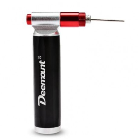 Deemount Portable Mini Bicycle Air Pump Ultra-light Inflator A / V and F / V (BLACK)