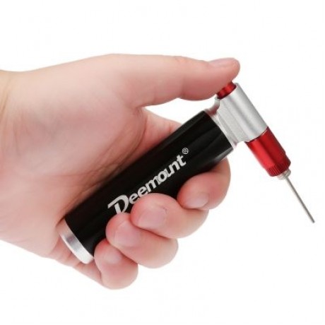 Deemount Portable Mini Bicycle Air Pump Ultra-light Inflator A / V and F / V (BLACK)